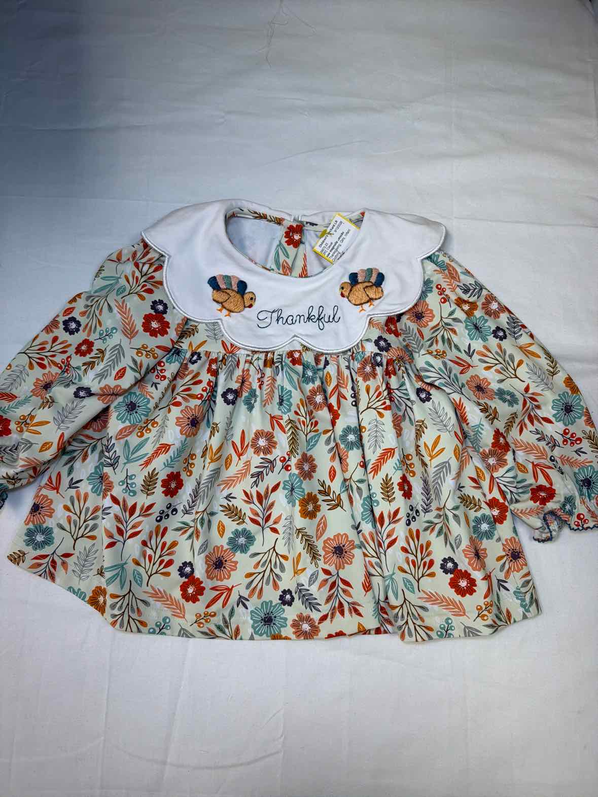 sew magnolia smocks Thanksgiving Infant Size 24 MO Girls 2PC Casual