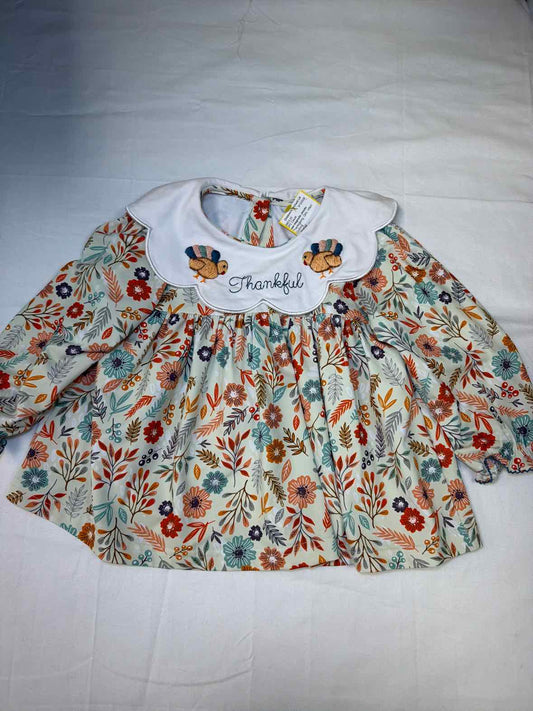sew magnolia smocks Thanksgiving Infant Size 24 MO Girls 2PC Casual