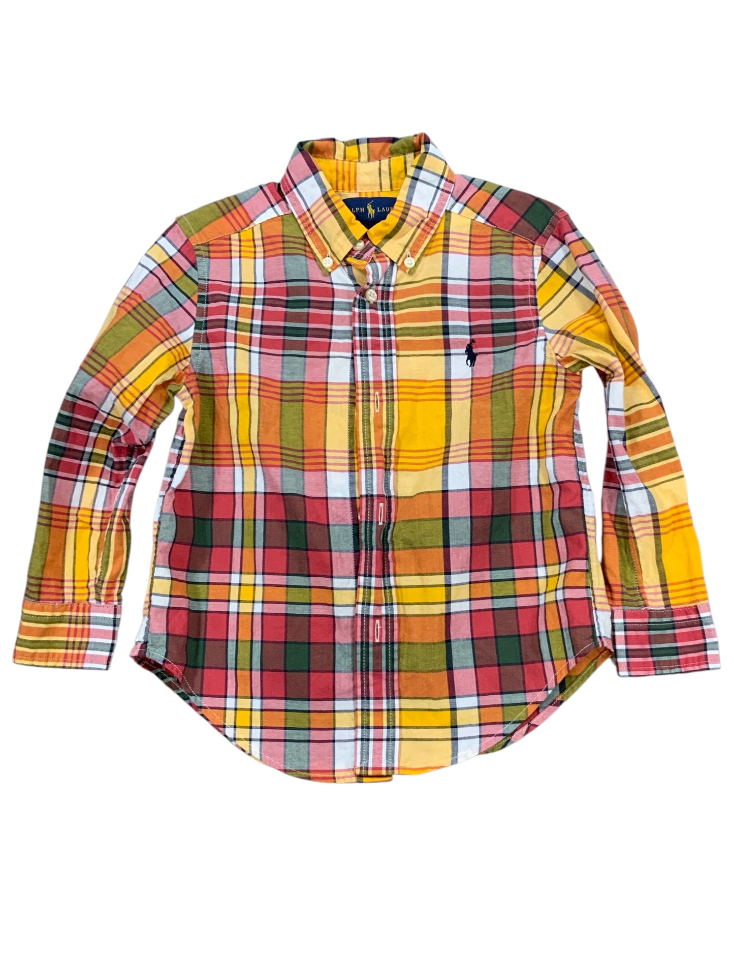 Ralph Lauren (A) Yellow Toddler Size 3T Boys ButtondownLS