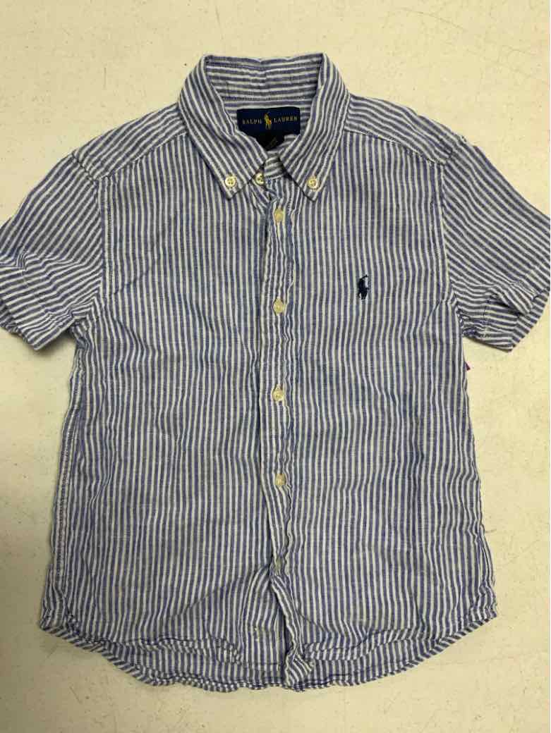 Ralph Lauren (A) Blue Toddler Size 5 Boys ButtondownSS
