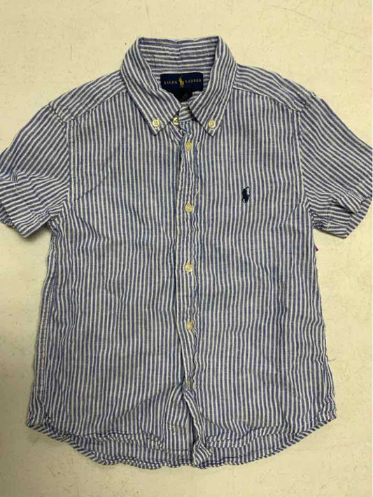 Ralph Lauren (A) Blue Toddler Size 5 Boys ButtondownSS