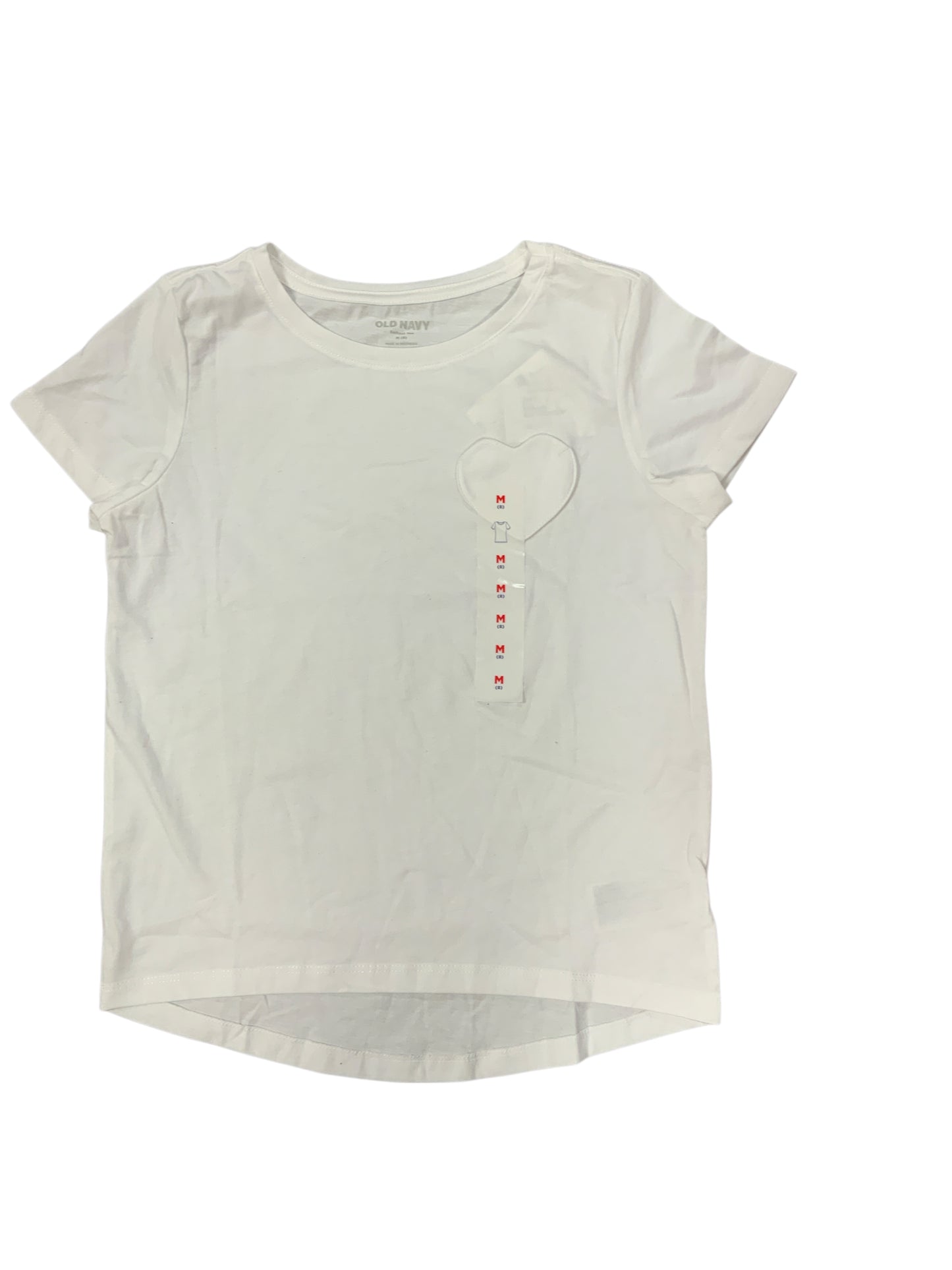Old Navy (C) White Youth Size 8 Girls SSTop
