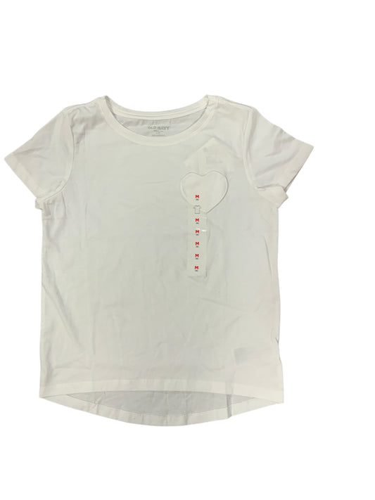 Old Navy (C) White Youth Size 8 Girls SSTop