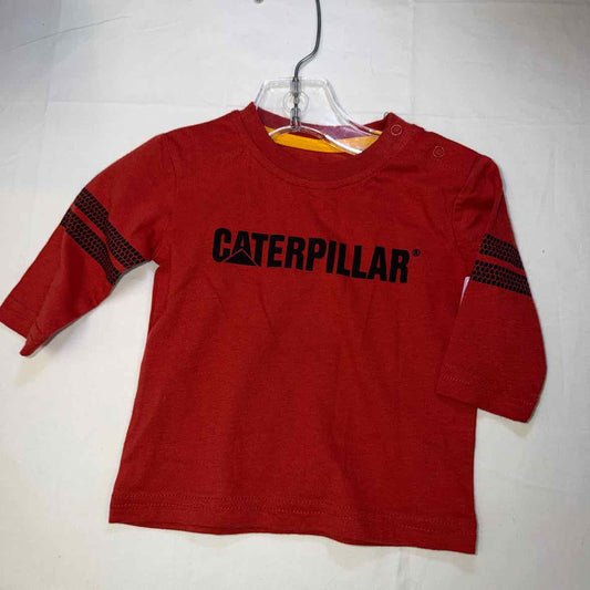 CAT Red Infant Size 6 MO Boys LSTop