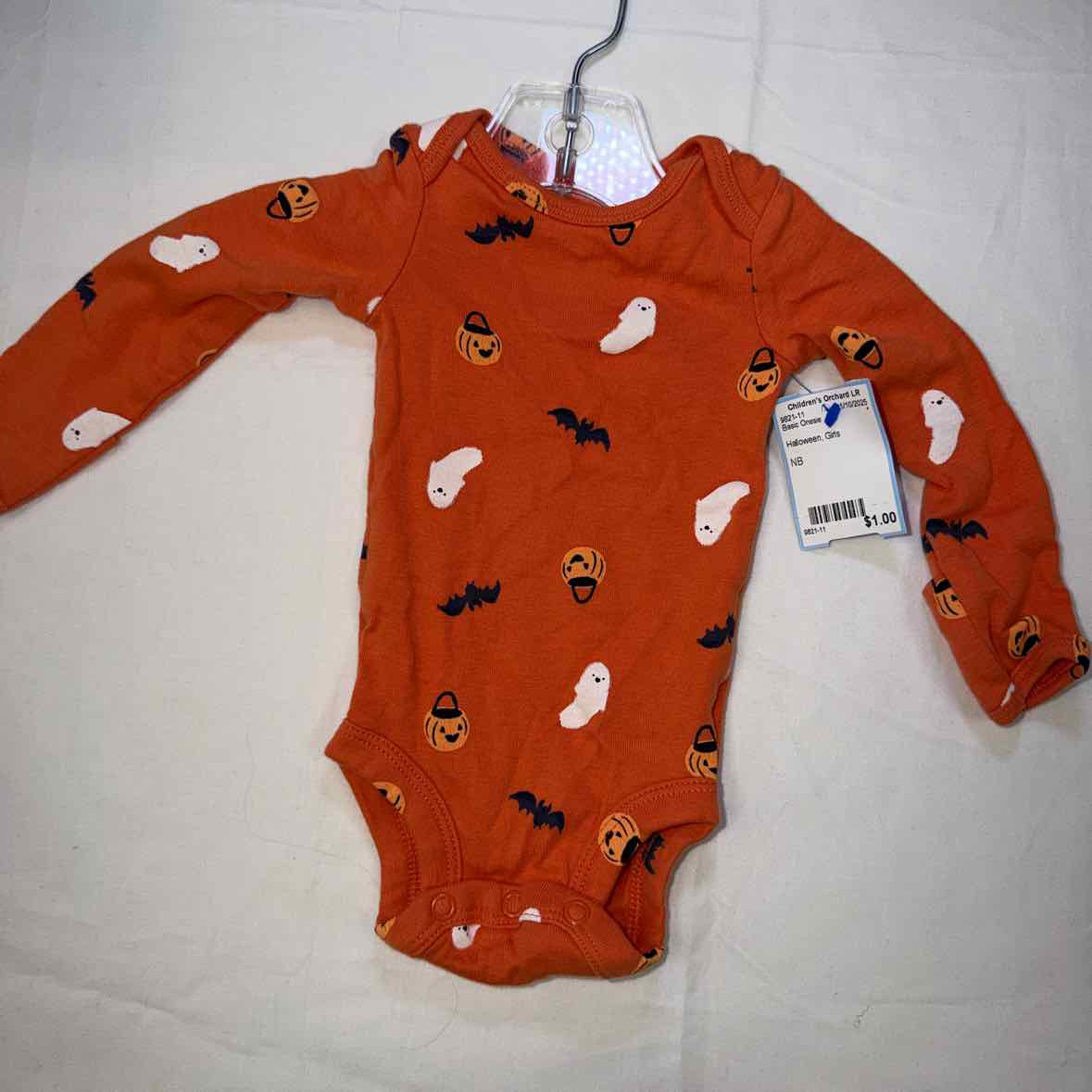 Halloween Girls Basic Onesie