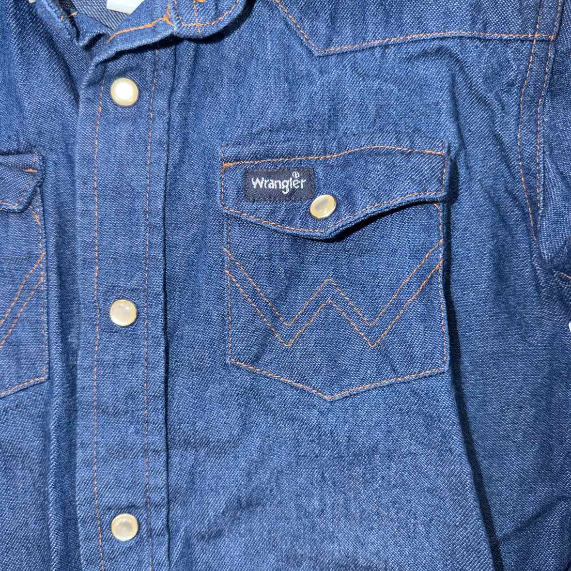 Wrangler (C) Blue Toddler Size 6 Boys LSTop