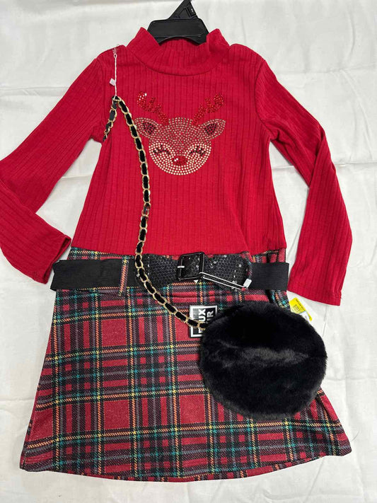 in girl Red Toddler Size 4 Girls CasualDress