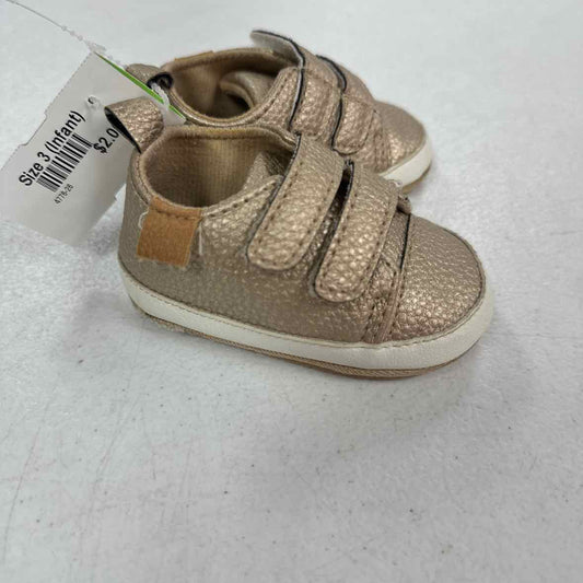 myggpp Gold Infant Shoe Size 3 (Infant) Girls Casual Shoes