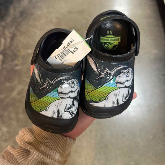 jurassic park Black Toddler Shoe Size 5.5 (Toddler) Boys Casual Shoes