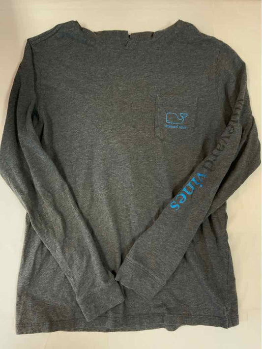 Vineyard Vine from Target (C) Gray Youth Size 14 Boys LSTop