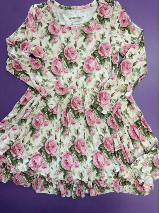 Posh Peanut (A) Pink Toddler Size 4T Girls CasualDress