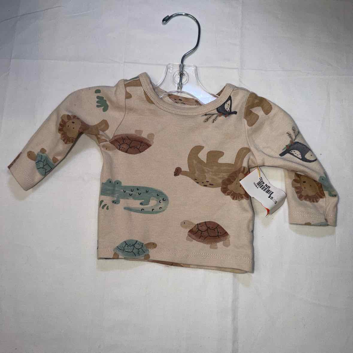 Carters (C) Brown Infant Size NB Boys LSTop