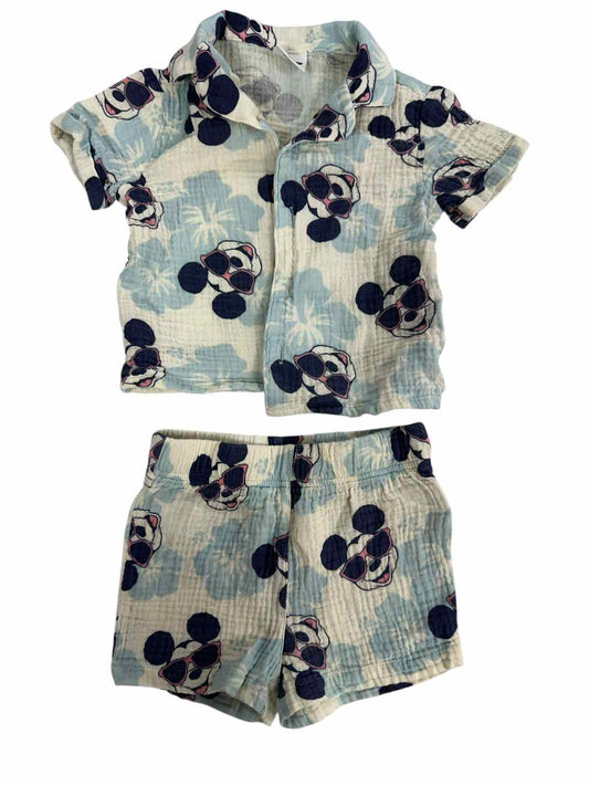 Disney Babies (C) Blue Infant Size 9 MO Boys 2PC Casual