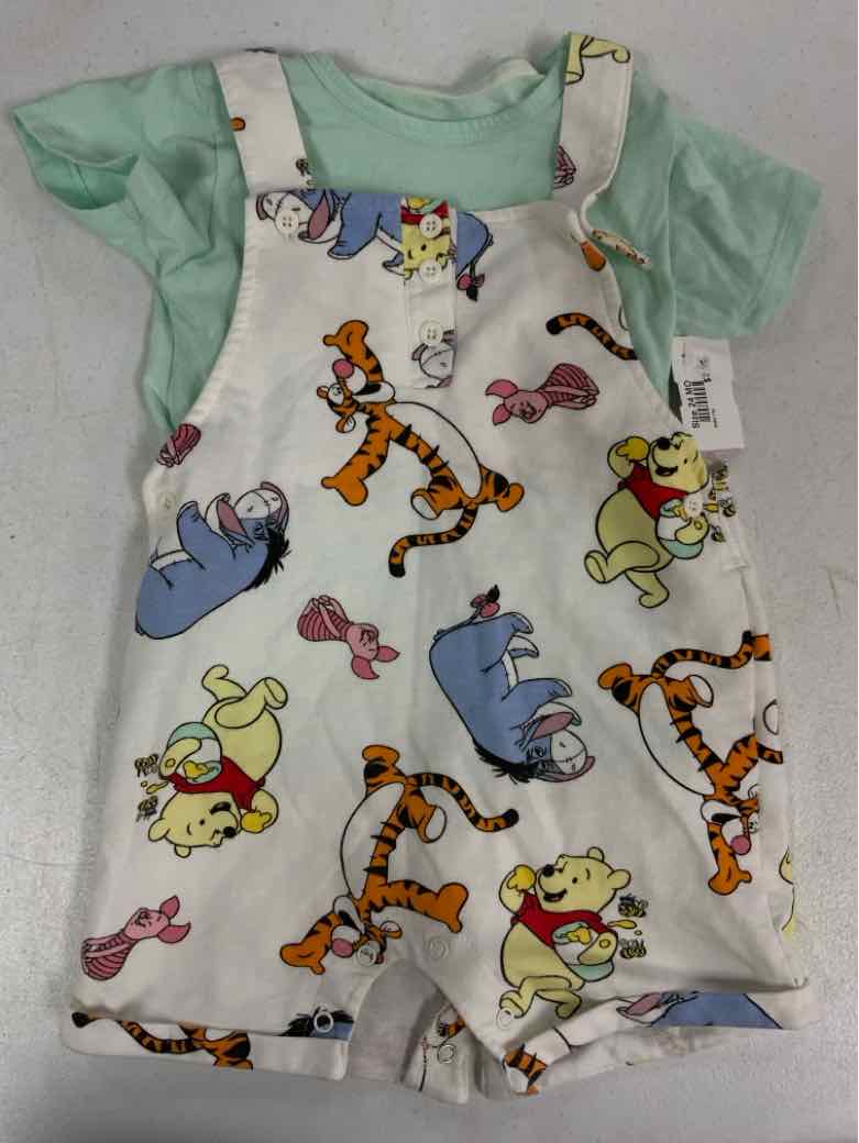 Disney Babies (C) Mint Green Infant Size 24 MO Boys 2PC Casual