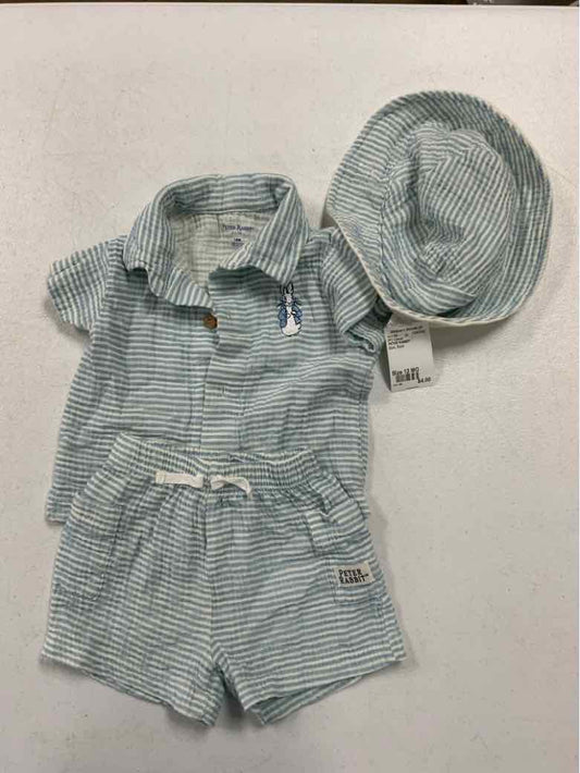 PETER RABBIT Blue Infant Size 12 MO Boys 3PC Casual