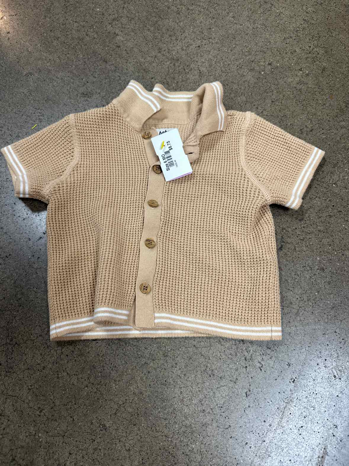 Baby Bgosh (B) Cream Infant Size 6 MO Boys 2PC Casual
