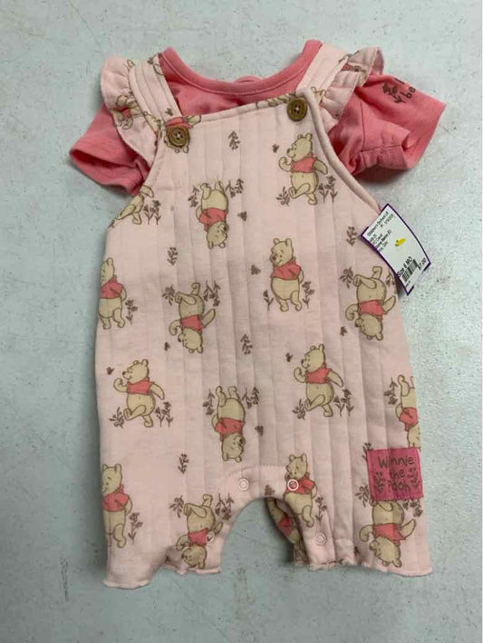 Disney Babies (C) Pink Infant Size 6 MO Girls 2PC Casual