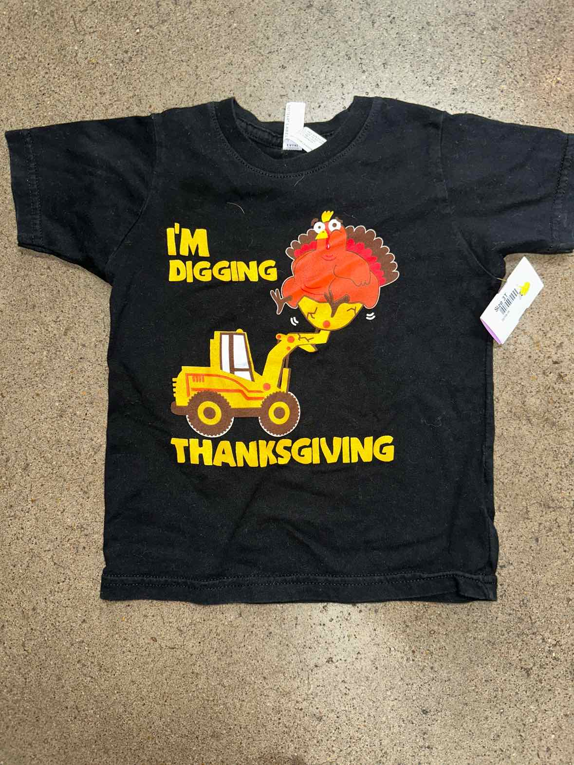 Rabbit Skins (D) Thanksgiving Toddler Size 3T Boys SSTop