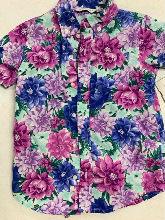 Janie and Jack (A) Purple Toddler Size 6 Boys SSTop