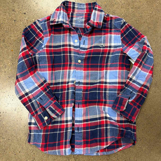 Vineyard Vine from Target (C) Blue Youth Size 6 Boys LSTop