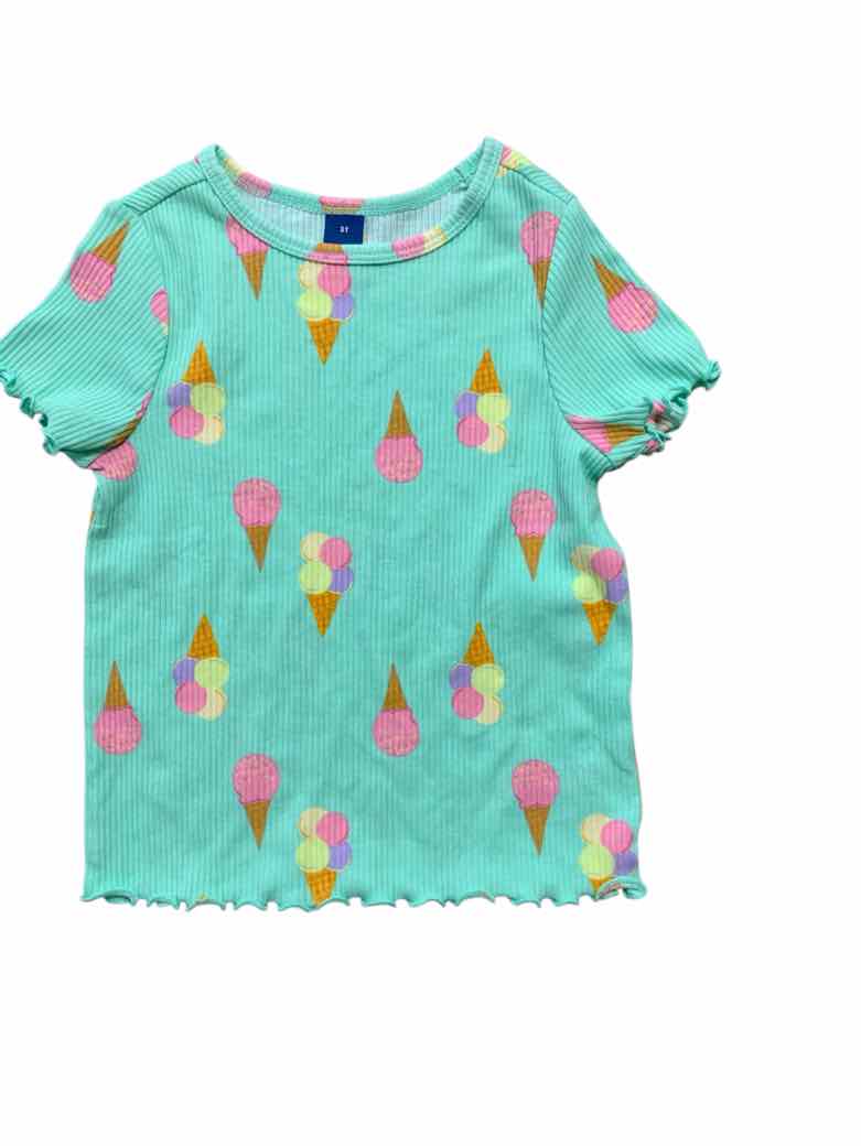 Old Navy (C) Green Toddler Size 3T Girls SSTop