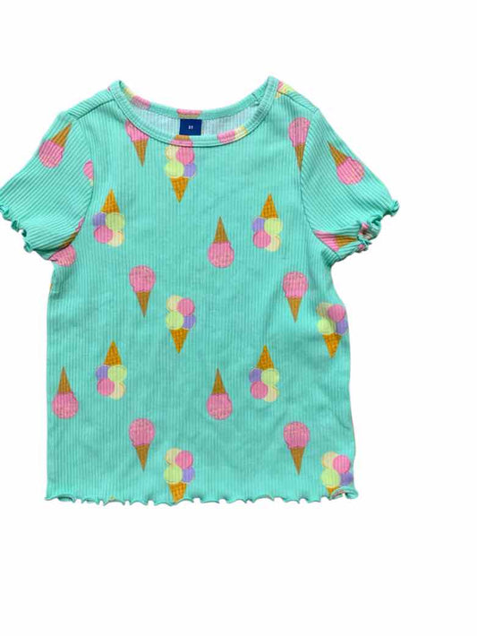 Old Navy (C) Green Toddler Size 3T Girls SSTop