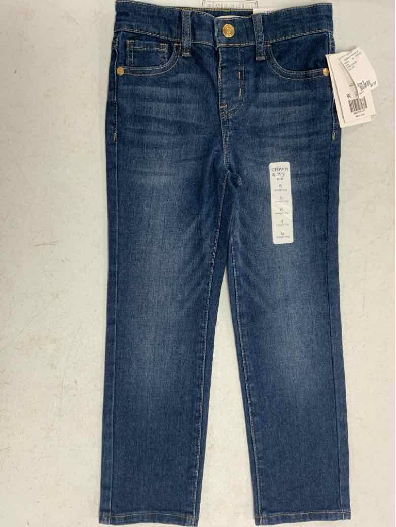 Crown & Ivy (D) Blue Youth Size 6 Girls Jeans