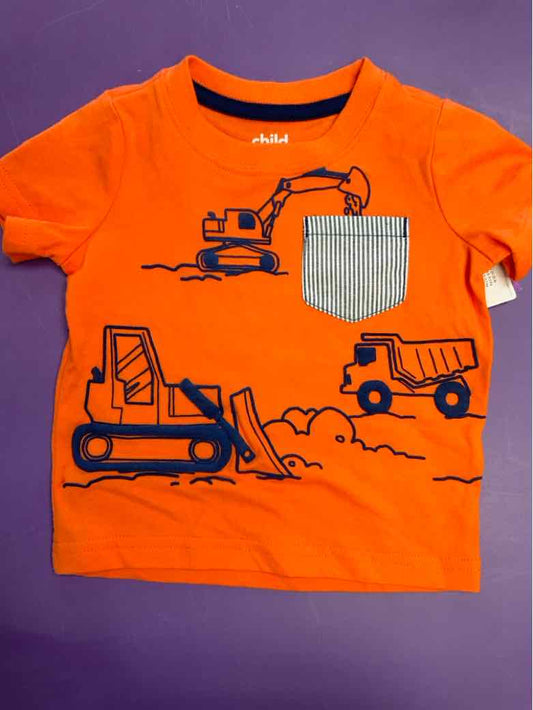 Child of Mine (D) Orange Infant Size 12 MO Boys SSTop