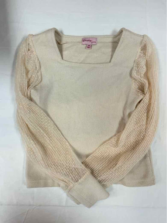 paisley lane Cream Youth Size 10 Girls SweaterLight