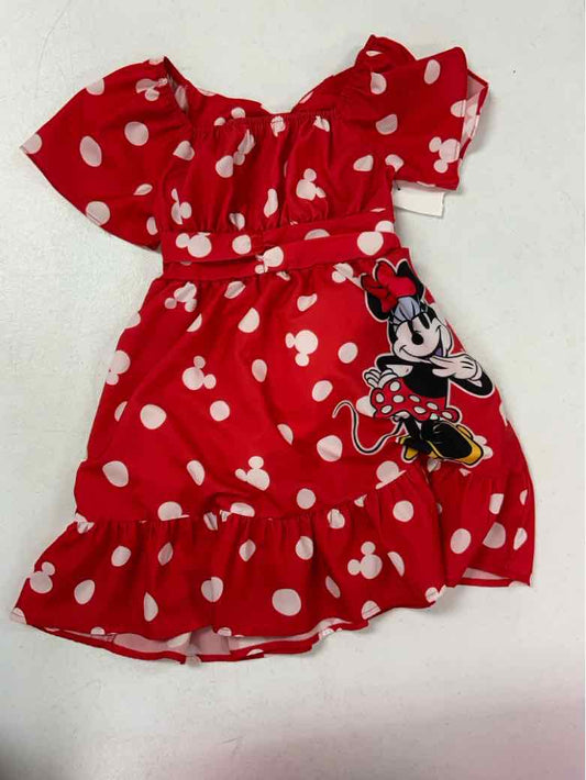 Disney (B) Red Youth Size 7 Girls CasualDress