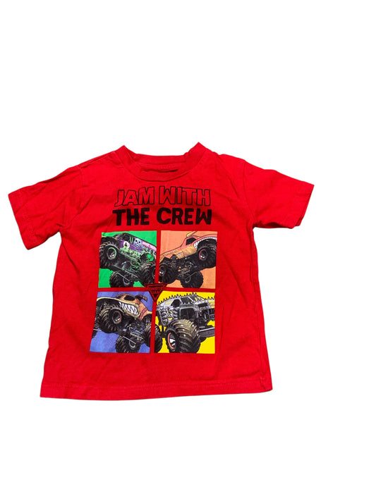 monster jam Red Toddler Size 2T Boys SSTop