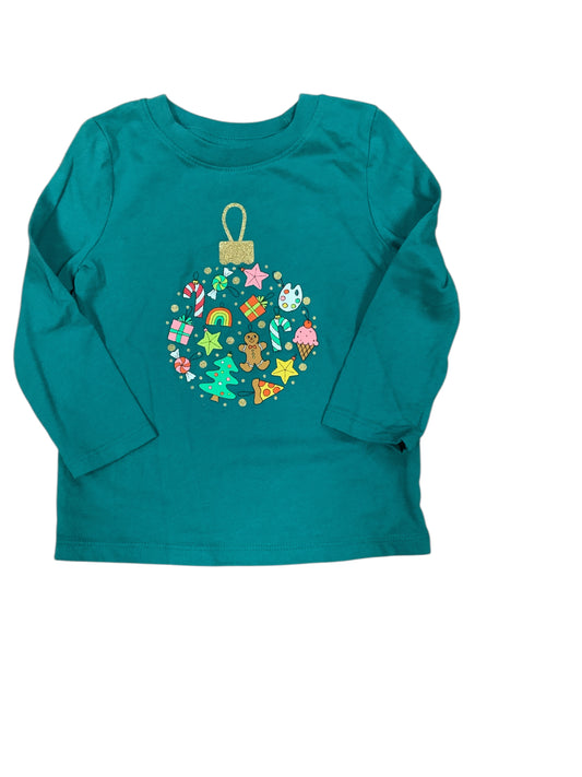 Cat and Jack (D) Green Toddler Size 2T Girls LSTop