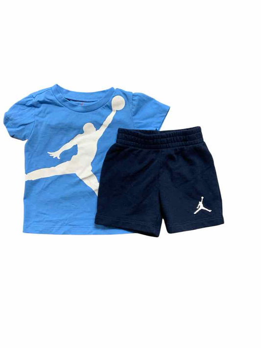 Jordan (B) Blue Infant Size 12 MO Boys 2PC Casual