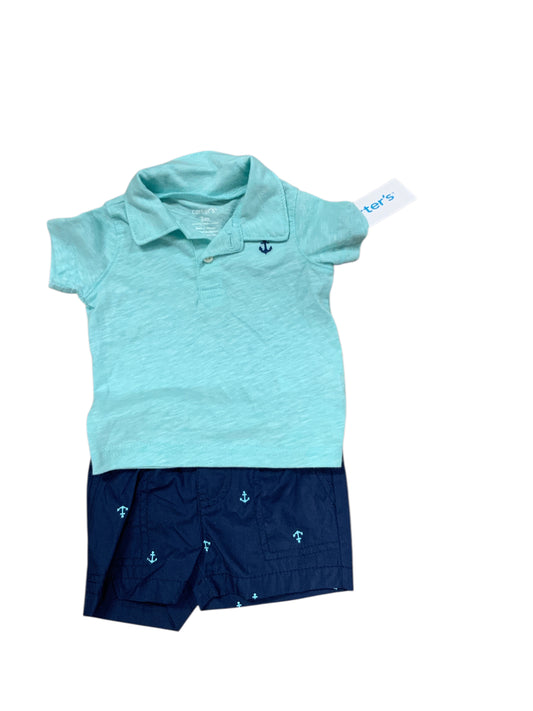 Carters (C) Blue Infant Size 3 MO Boys 2PC Casual