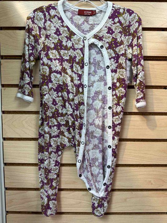 Milkbarn (A) Purple Infant Size 9 MO 1PCSleepwear