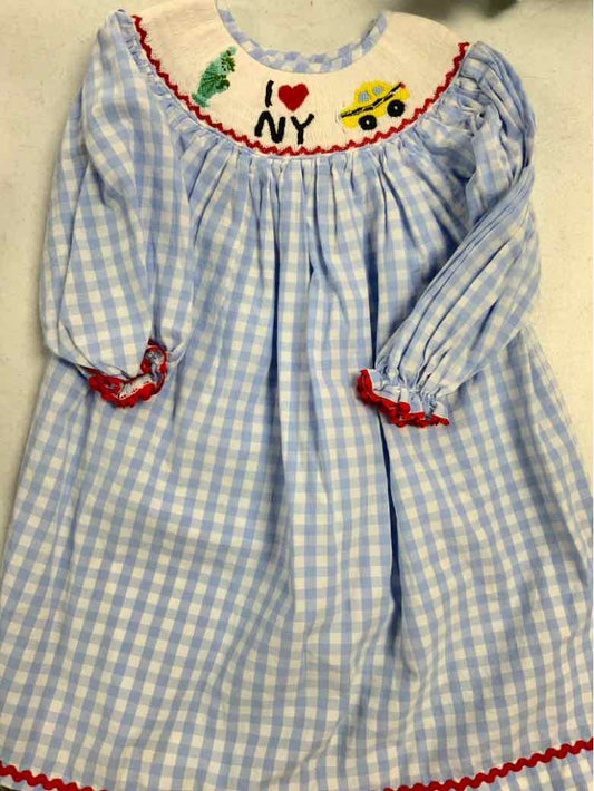 THE SMOCKED KIDS Blue Toddler Size 3T Girls CasualDress