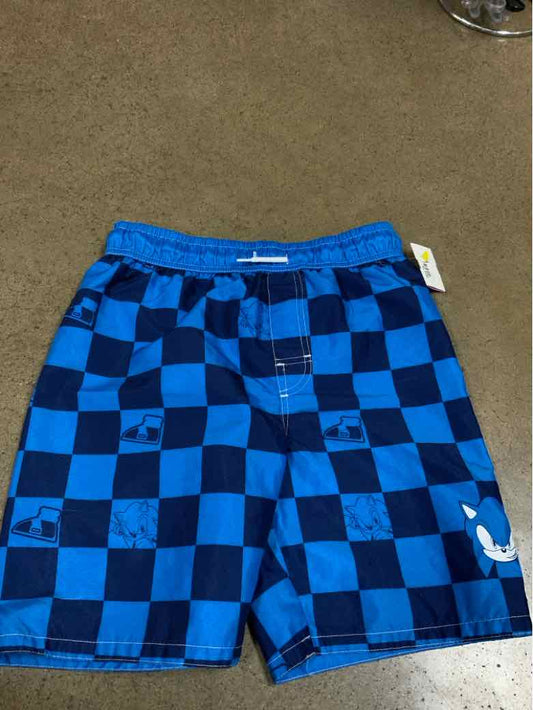 sonic Blue Youth Size 14 Boys SwimTrunks