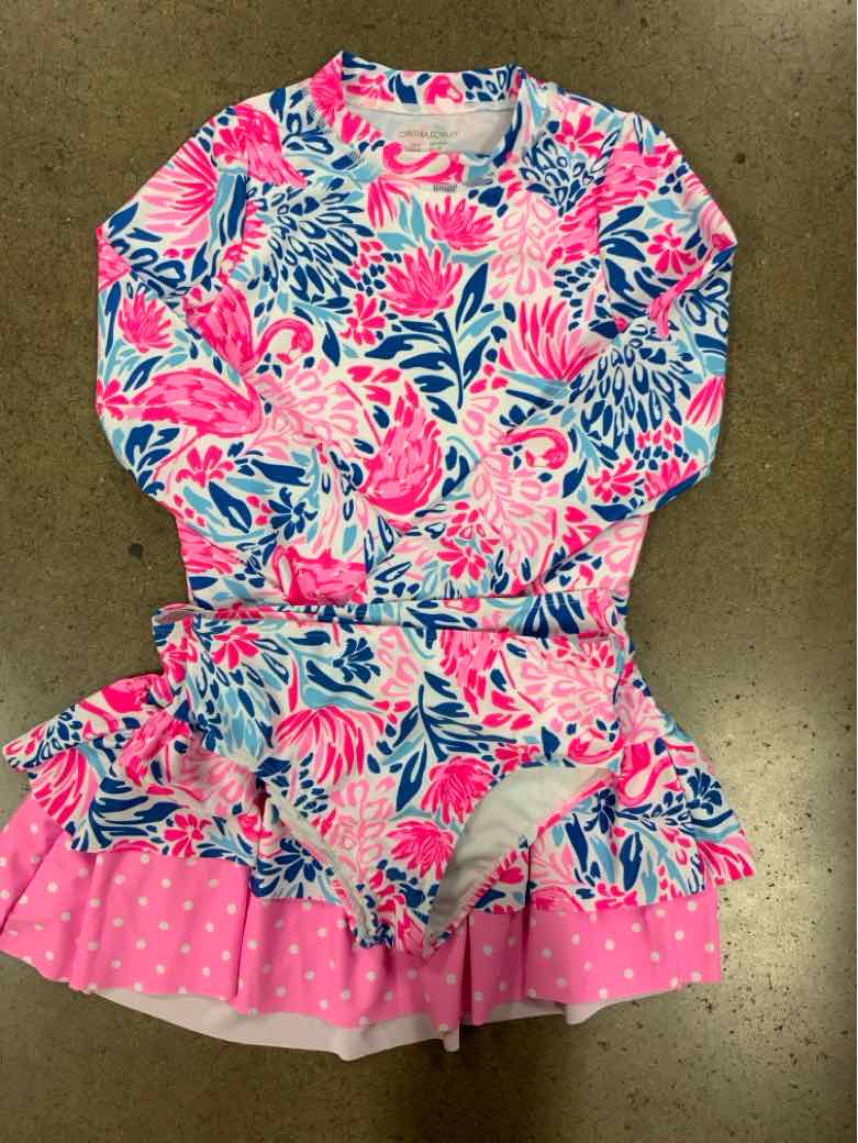 Cynthia Rowley (A) Pink Youth Size 8 Girls 3PCSwimwear