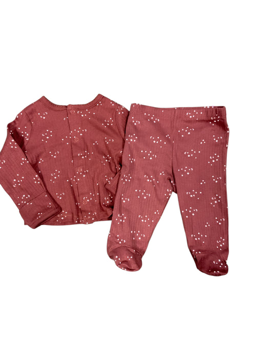 Gerber (D) Brown Infant Size 0-3 MO Girls 2PC Casual