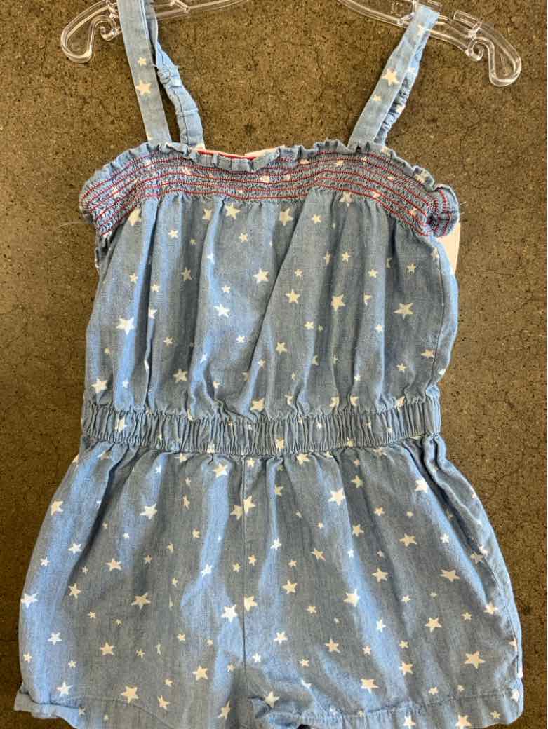 way to celebrate Red White Blue Toddler Size 5 Girls CasualRomper