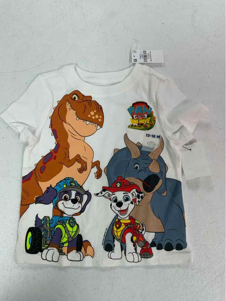 Old Navy (C) White Infant Size 12-18 MO Boys SSTop