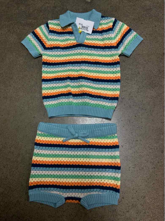 Old Navy (C) Blue Infant Size 6-12 MO Boys 2PC Casual