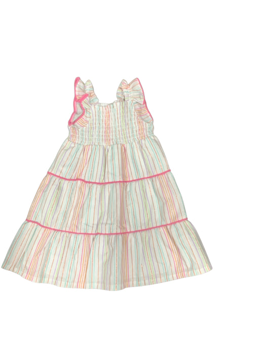 Members Mark (E) White Toddler Size 4 Girls CasualDress