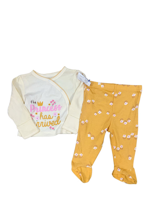 Gerber (D) Yellow Infant Size 0-3 MO Girls 2PC Casual