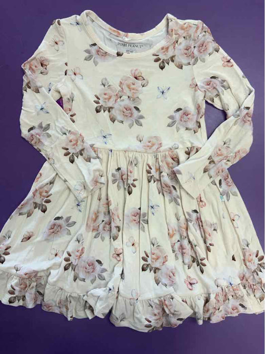 Posh Peanut (A) Cream Toddler Size 4T Girls CasualDress