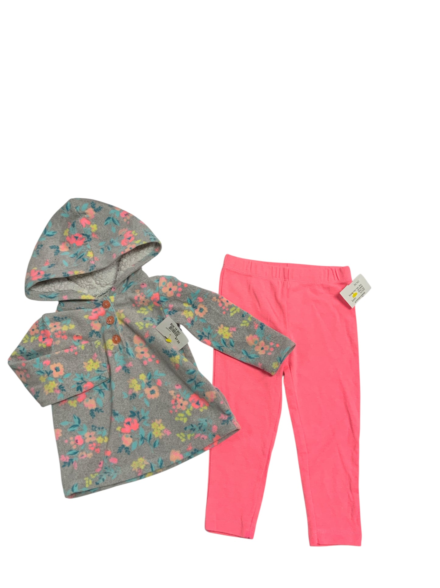 Carters (C) Gray Infant Size 18 MO Girls 2PC Casual