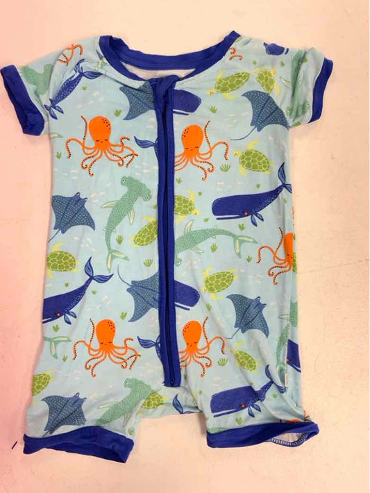 Little Sleepies (A) Blue Infant Size 6-12 MO Boys 1PCSleepwear