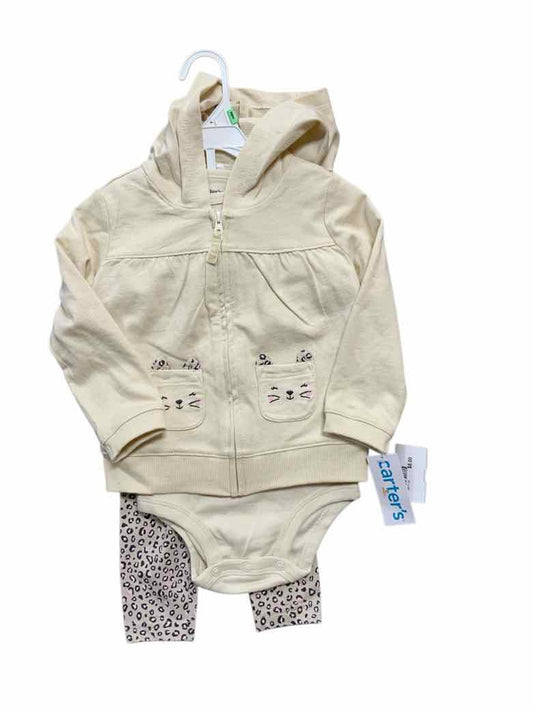 Carters (C) Nude Infant Size 18 MO Girls 3PC Casual