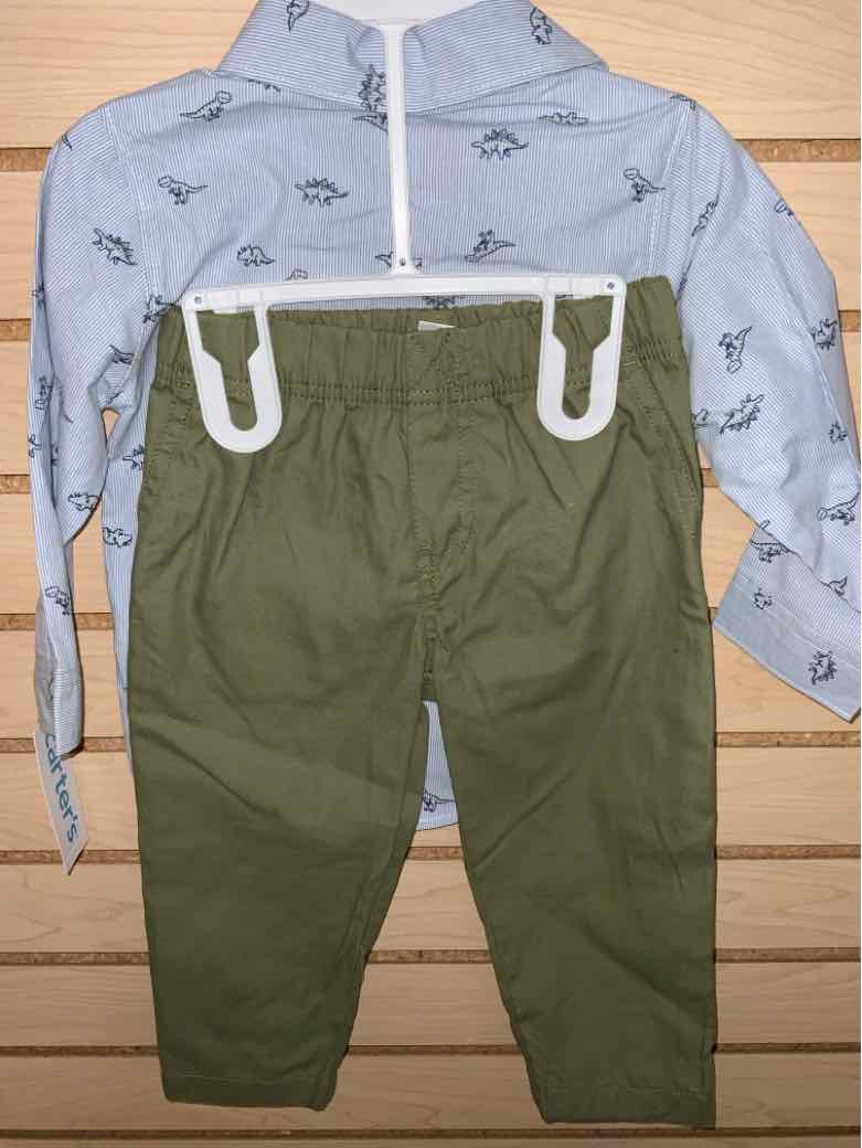 Carters (C) Blue Infant Size 18 MO Boys 2PC Casual