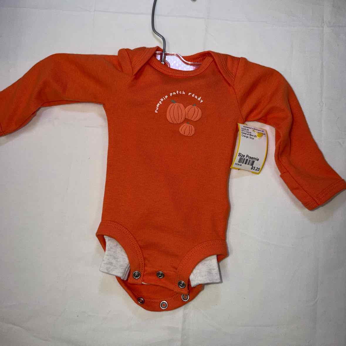 Child of Mine (D) Orange Infant Size Preemie Boys 2PC Casual